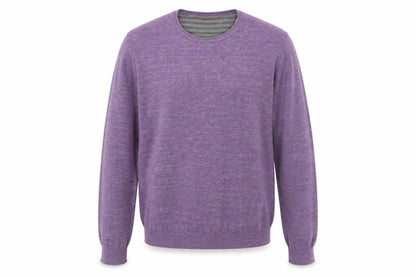 John Lewis Men's Purple Cotton Crew Neck Jumper Size S