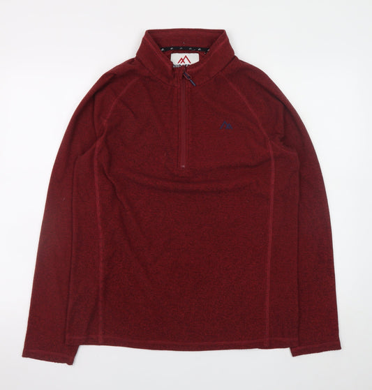 Mens UK Size M NEXT Red Henley Sweatshirt