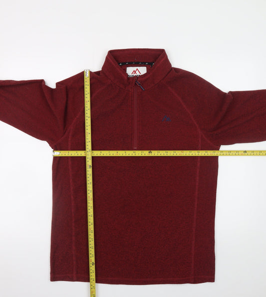Mens UK Size M NEXT Red Henley Sweatshirt