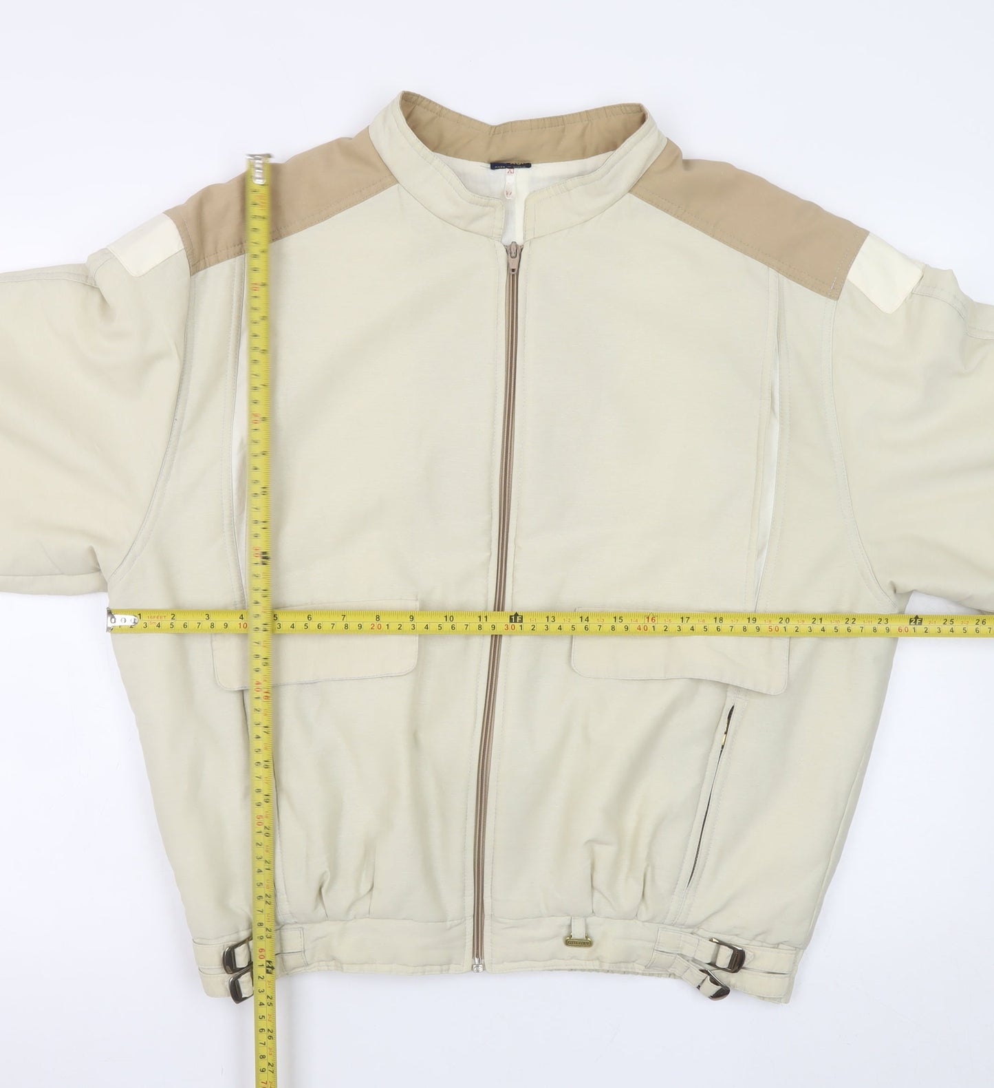 Womens UK Size XL Galaxy Beige Bomber Jacket