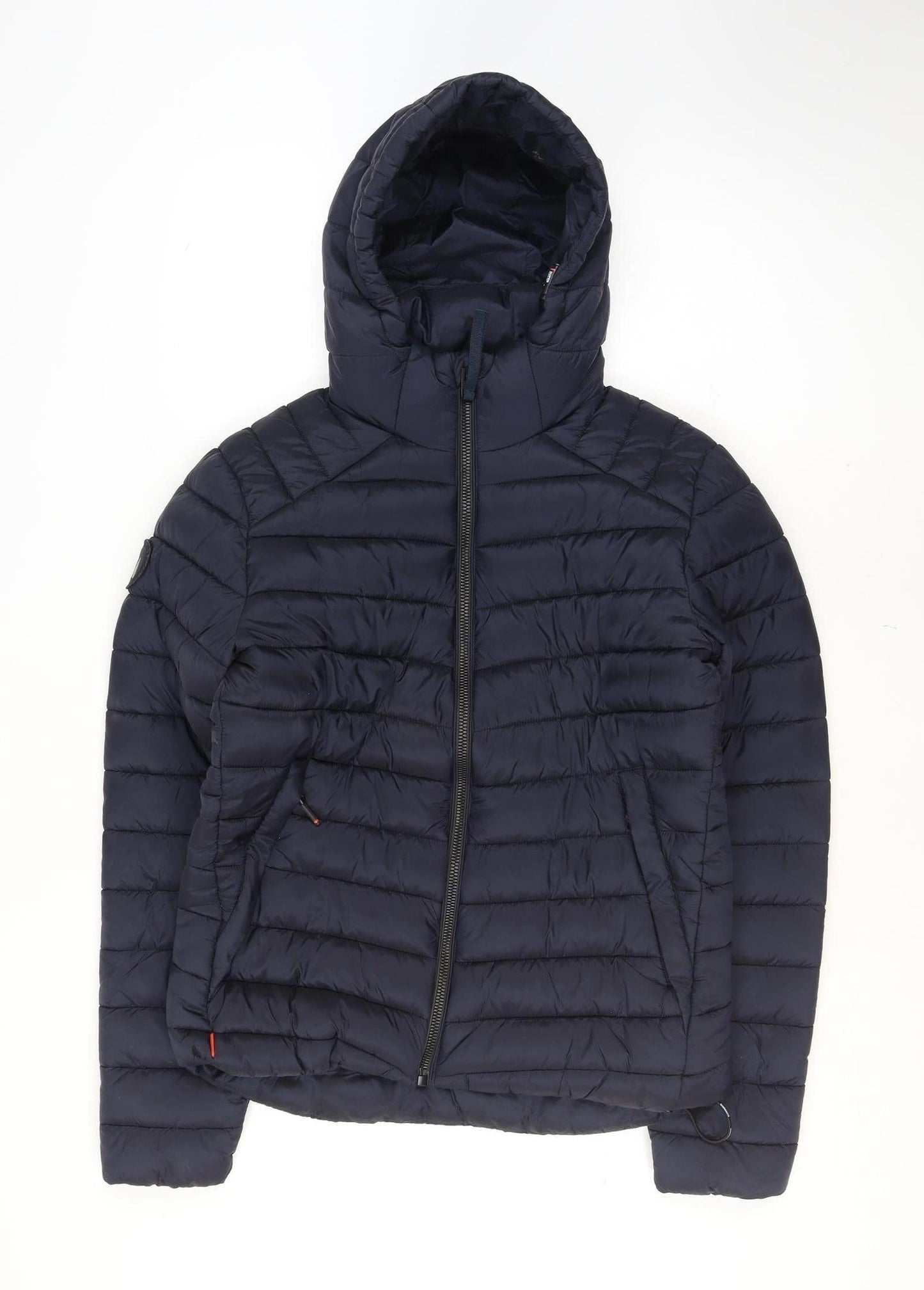 Mens UK Size M Superdry Blue Puffer Jacket
