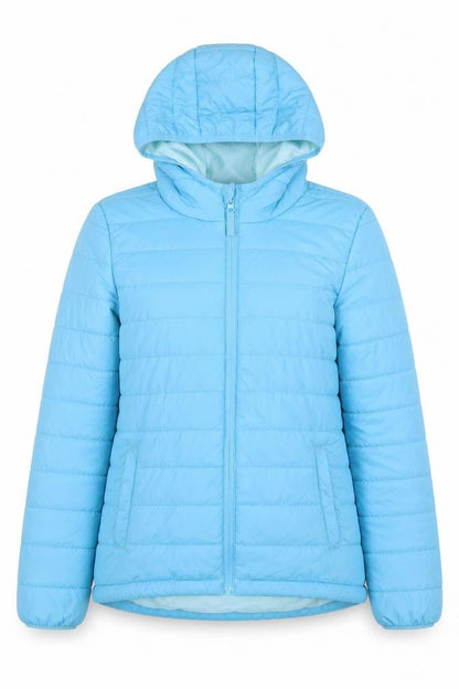 Peter Storm Womens Blue Lightweight Hooded Puffer Jacket Size 10