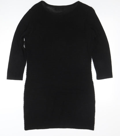Dorothy Perkins Women’s Black Size 12 Bodycon Knit Dress