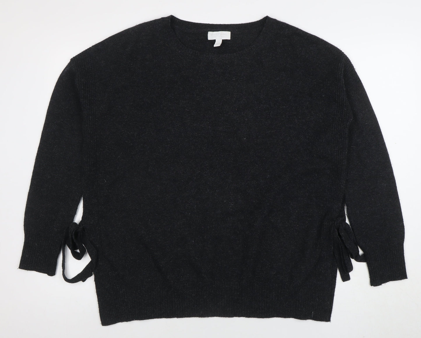 White Label Women Black 100% Cashmere Jumper UK14 Relaxed Fit