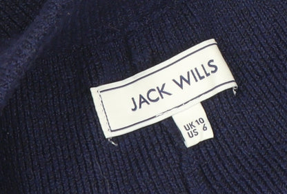 Jack Wills Womens Blue Knit Jogger Trousers Size 10