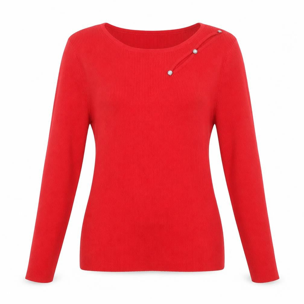 Womens UK Size 12 Nutmeg Red Pullover Jumper