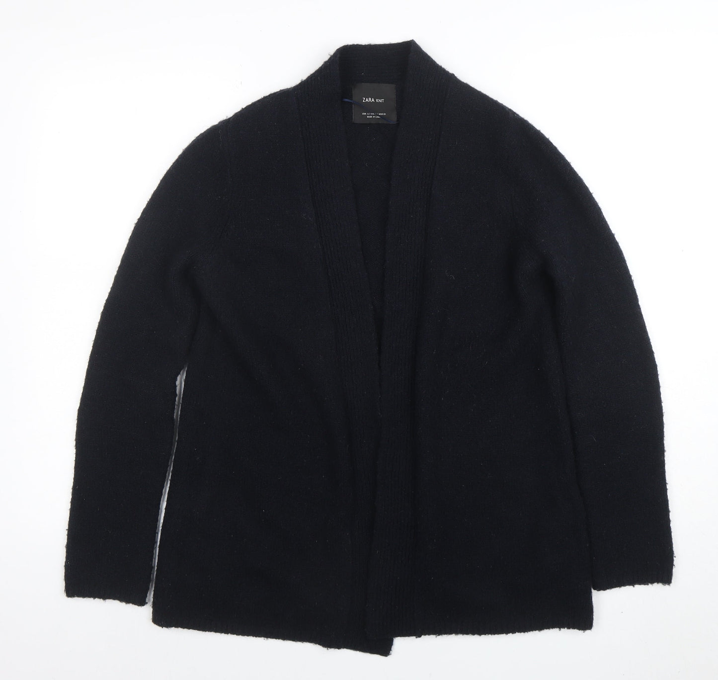Womens UK Size S Zara Black Cardigan Jumper