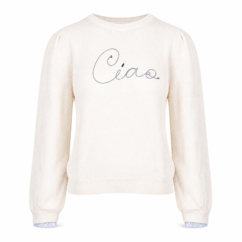 Springfield Women Beige Knit Crew Neck Pullover Jumper M