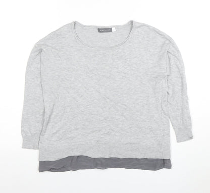 Mint Velvet Women’s Grey Size 10 Scoop Neck Knit Jumper