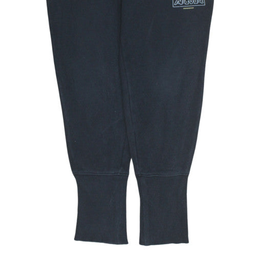 Mens UK Size M Under Armour Relaxed Fit Jogger Black Trousers