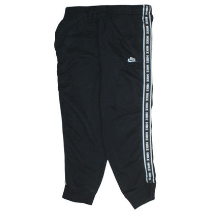 Nike Mens Black L Regular Fit Jogger Trousers with Side Stripe