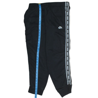 Nike Mens Black L Regular Fit Jogger Trousers with Side Stripe