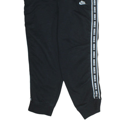 Nike Mens Black L Regular Fit Jogger Trousers with Side Stripe