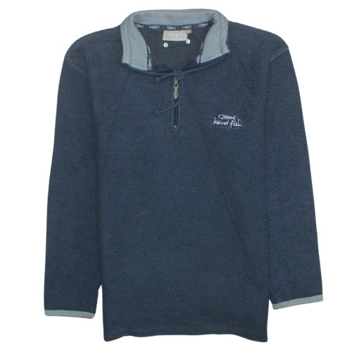 Mens UK Size S Weird Fish Blue Pullover Sweatshirt