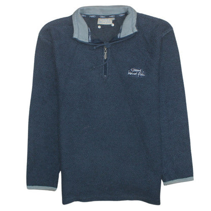 Mens UK Size S Weird Fish Blue Pullover Sweatshirt