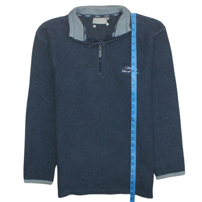 Mens UK Size S Weird Fish Blue Pullover Sweatshirt