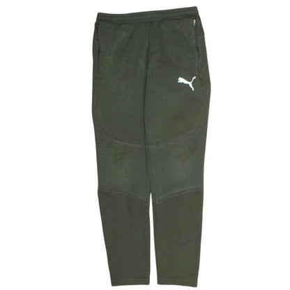Puma Men's Green Jogger Sweatpants Fleece Slim Fit Size S