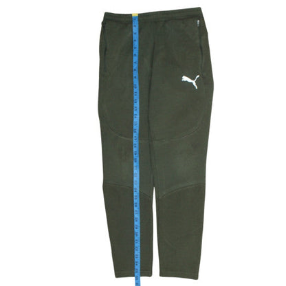 Puma Men's Green Jogger Sweatpants Fleece Slim Fit Size S