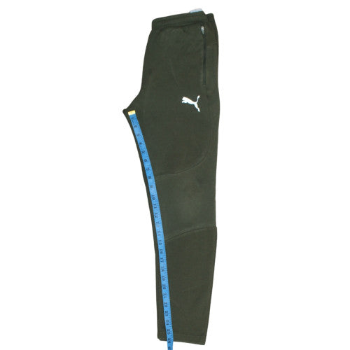 Puma Men's Green Jogger Sweatpants Fleece Slim Fit Size S