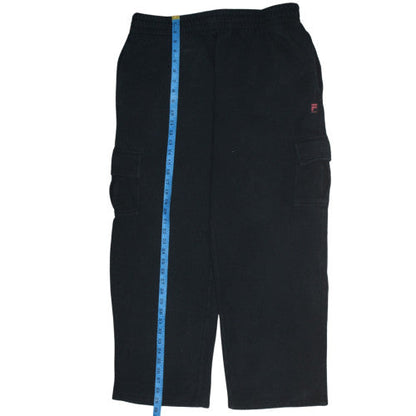 Fila Men's Black Fleece Jogger Trousers L Comfortable Sportswear