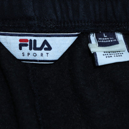 Fila Men's Black Fleece Jogger Trousers L Comfortable Sportswear