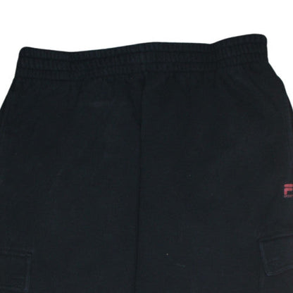 Fila Men's Black Fleece Jogger Trousers L Comfortable Sportswear