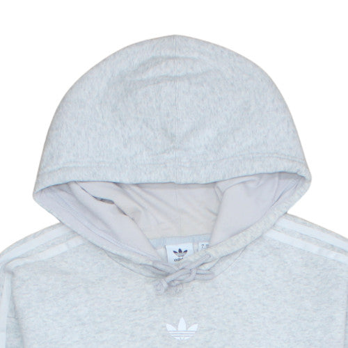 Womens UK Size 6 Adidas Grey Pullover Hoodie