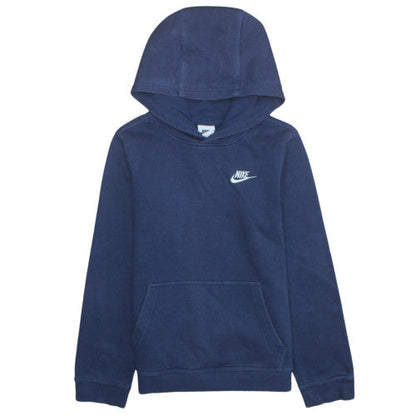 Nike Boys Blue Pullover Hoodie L 147-158cm Fleece Sweatshirt