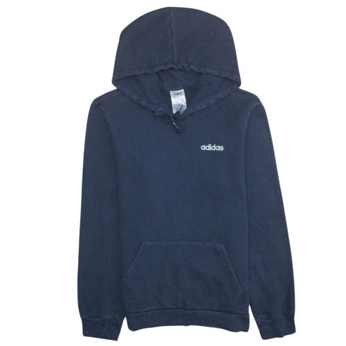 Mens UK Size S Adidas Blue Pullover Hoodie