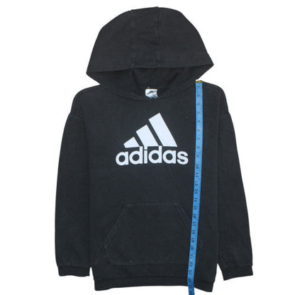 Womens UK Size S Adidas Black Pullover Hoodie