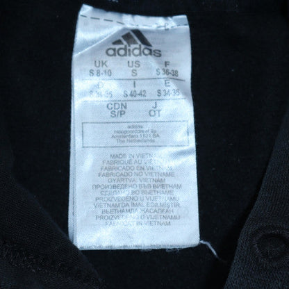 Womens UK Size S Adidas Black Pullover Hoodie