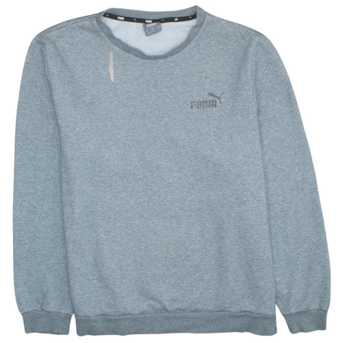 Mens UK Size 2XL Puma Blue Pullover Sweatshirt