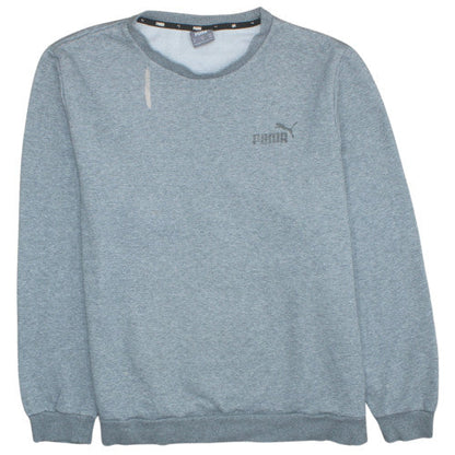 Mens UK Size 2XL Puma Blue Pullover Sweatshirt