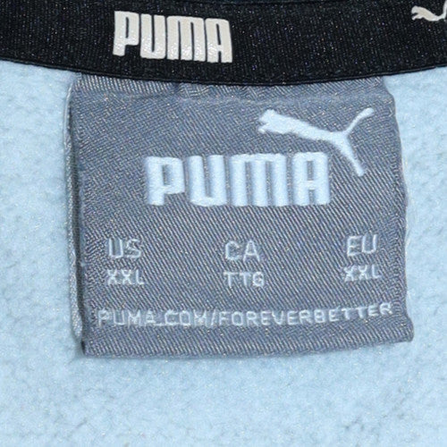 Mens UK Size 2XL Puma Blue Pullover Sweatshirt