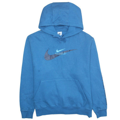 Mens UK Size L Nike Blue Pullover Hoodie