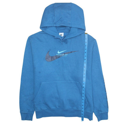 Mens UK Size L Nike Blue Pullover Hoodie
