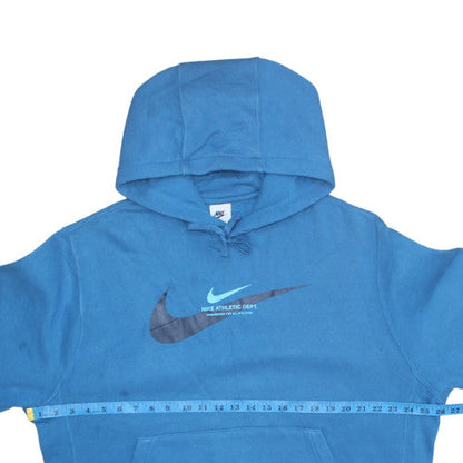 Mens UK Size L Nike Blue Pullover Hoodie