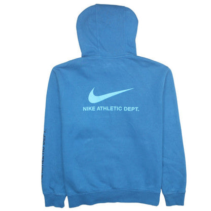 Mens UK Size L Nike Blue Pullover Hoodie