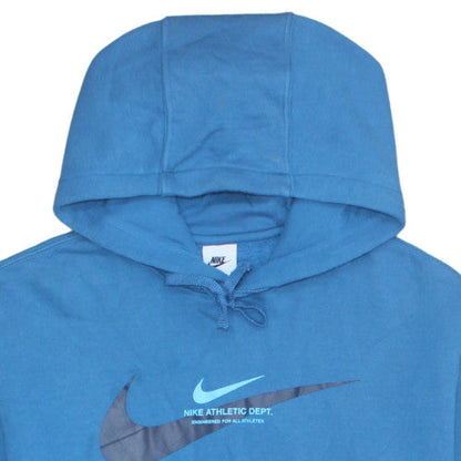 Mens UK Size L Nike Blue Pullover Hoodie