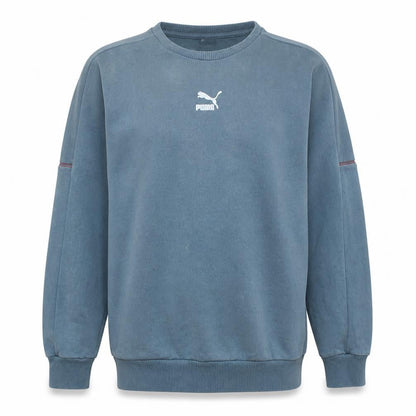 Mens UK Size M Puma Blue Pullover Sweatshirt