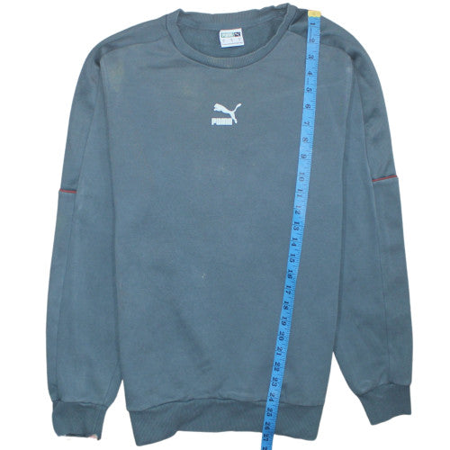 Mens UK Size M Puma Blue Pullover Sweatshirt