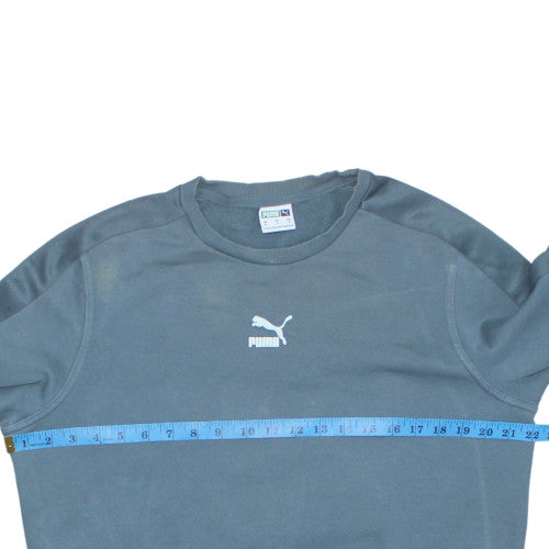 Mens UK Size M Puma Blue Pullover Sweatshirt