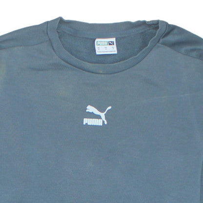 Mens UK Size M Puma Blue Pullover Sweatshirt