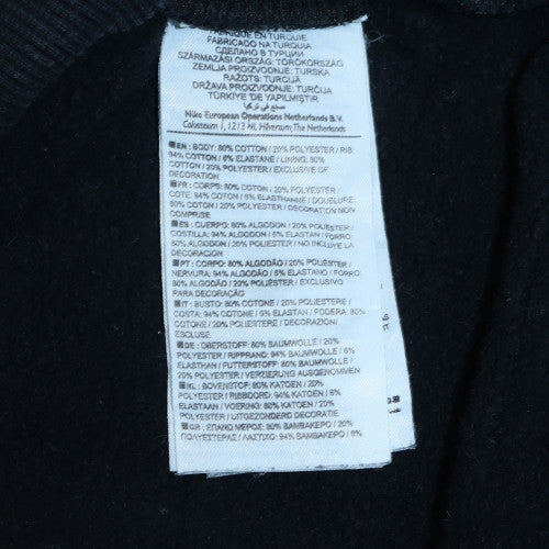 Mens UK Size M Nike Black Pullover Hoodie