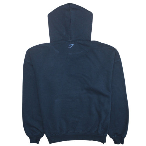 Mens UK Size S Gymshark Blue Pullover Hoodie