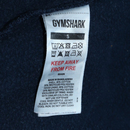 Mens UK Size S Gymshark Blue Pullover Hoodie