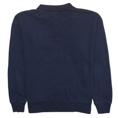 Gap Men's Blue 1/2 Zip Logo Sweatshirt Size S Fleece Pullover
