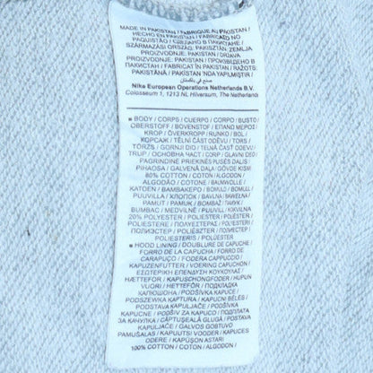 Mens UK Size L Nike Grey Pullover Hoodie