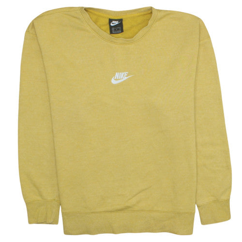 Womens UK Size XL Nike Yellow Pullover Sweatshirt