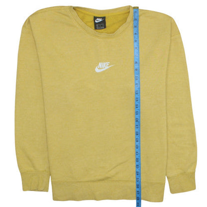 Womens UK Size XL Nike Yellow Pullover Sweatshirt